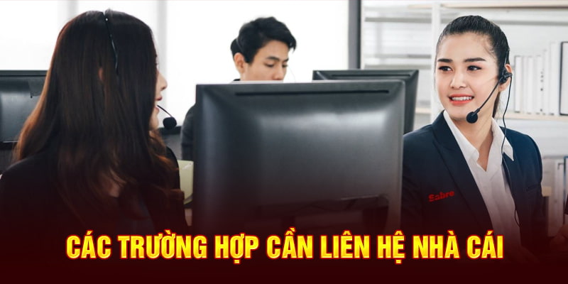Tình huống nên liên hệ chuyên gia hỗ trợ